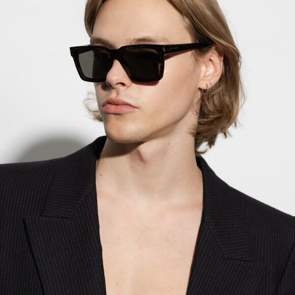 NEW SL610 003 SAINT LAURENT SUNGLASSES HAVANA GREEN EYEWEAR SAINT LAURENT SL 610 - Picture 5 of 13